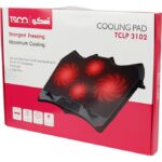 پایه خنک کننده لپ‌تاپ تسکو مدل TCLP3102 با چهار فن مشبک و طراحی ارگونومیک