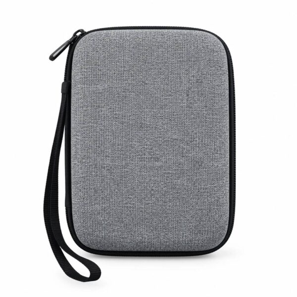 bag کیف هارد کیف هارد اکسترنال ضدضربه زیپ دار مشکی و خاکستری با بدنه مقاوم