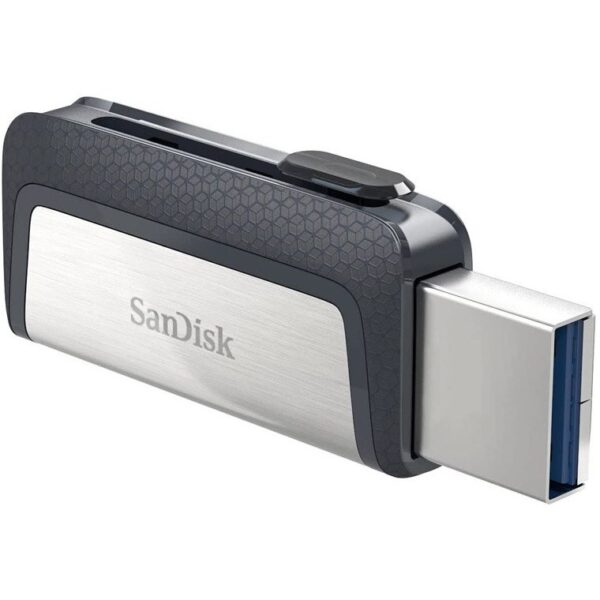 فلش مموری سن دیسک مدل Ultra Dual Drive ظرفیت ۳۲ گیگابایت با نمایش دو سر USB
