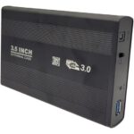 باکس هارد اکسترنال ۳.۵ اینچی مدل USB 3.0 با بدنه مقاوم و درگاه اتصال
