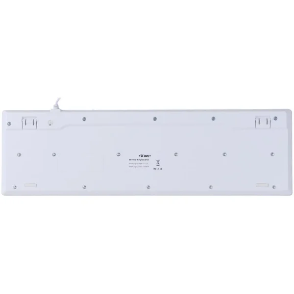 نمای روبروی ست ماوس و کیبورد باسیم دی نت DT-998 با کلیدهای شفاف