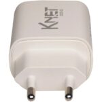 شارژر دیواری کی‌نت ۲۵ وات مدل K-WCUAUC25W با طراحی جمع‌وجور