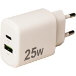 شارژر دیواری کی‌نت ۲۵ وات مدل K-WCUAUC25W با طراحی جمع‌وجور
