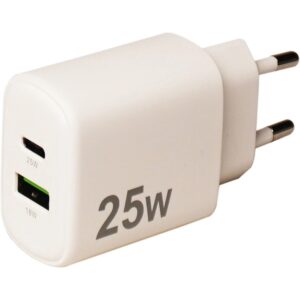 شارژر دیواری کی‌نت ۲۵ وات مدل K-WCUAUC25W با طراحی جمع‌وجور