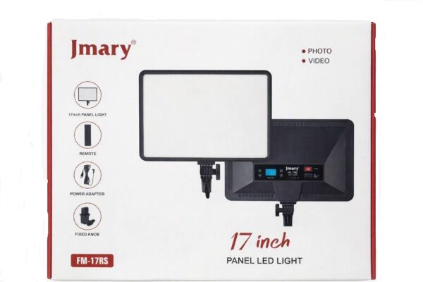 چراغ پنلی LED 17 اینچ Jmary مدل FM-17RS با طراحی مدرن و باریک